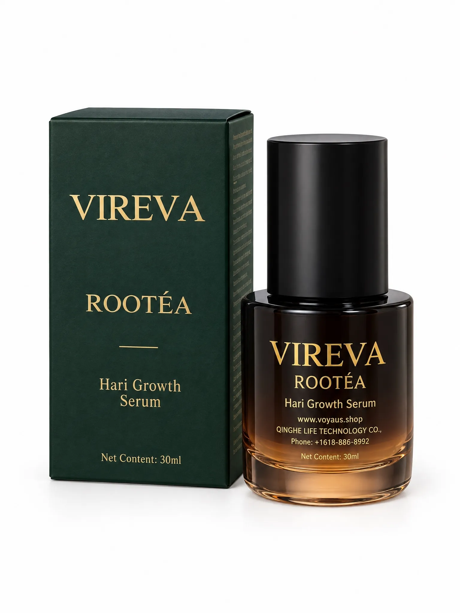 VIREVA ROOTÉA Hair Growth Serum – Scalp Care & Hair Strengthening Serum for Thinning Hair