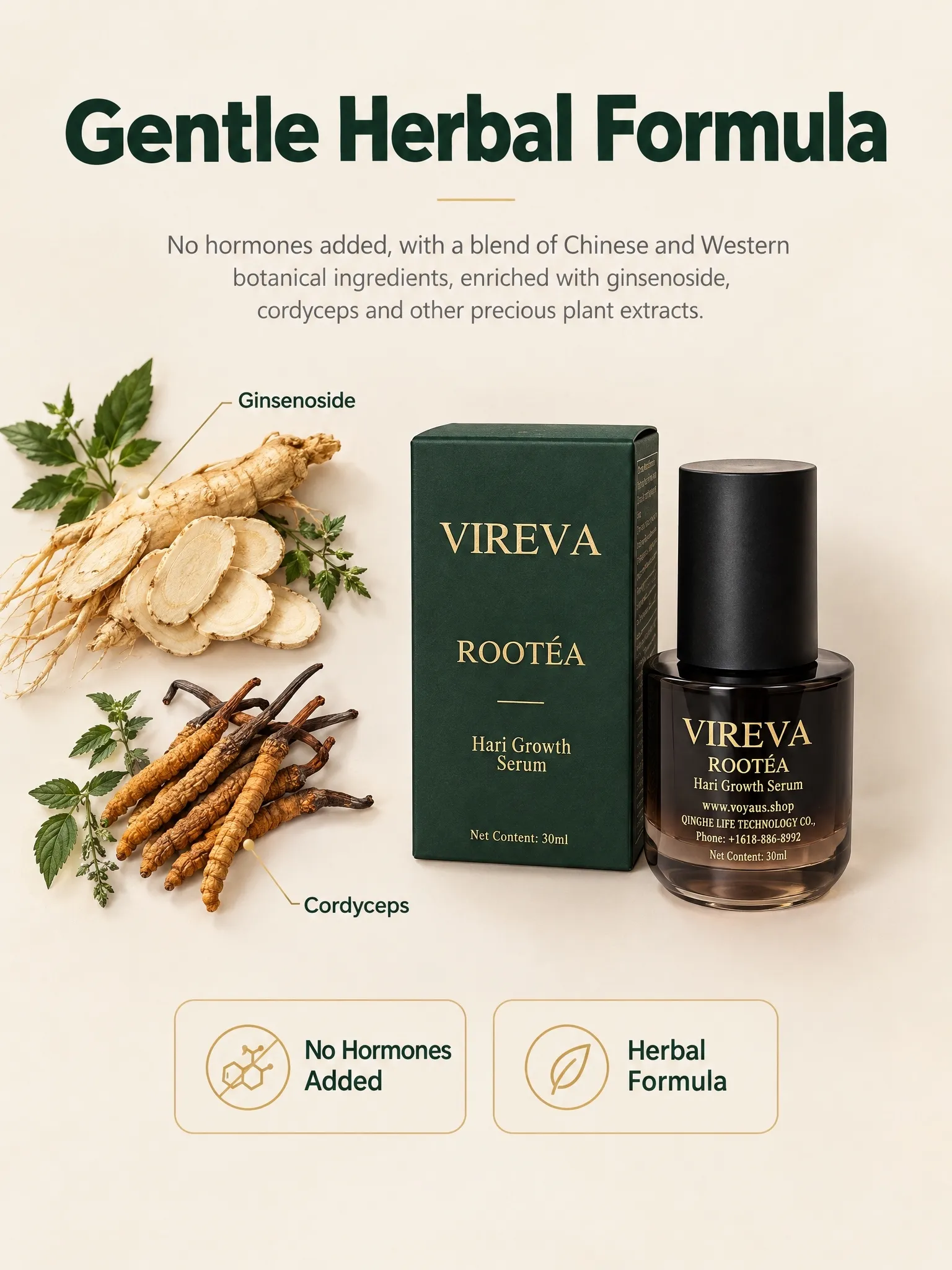 VIREVA ROOTÉA Hair Growth Serum – Scalp Care & Hair Strengthening Serum for Thinning Hair - Image 6