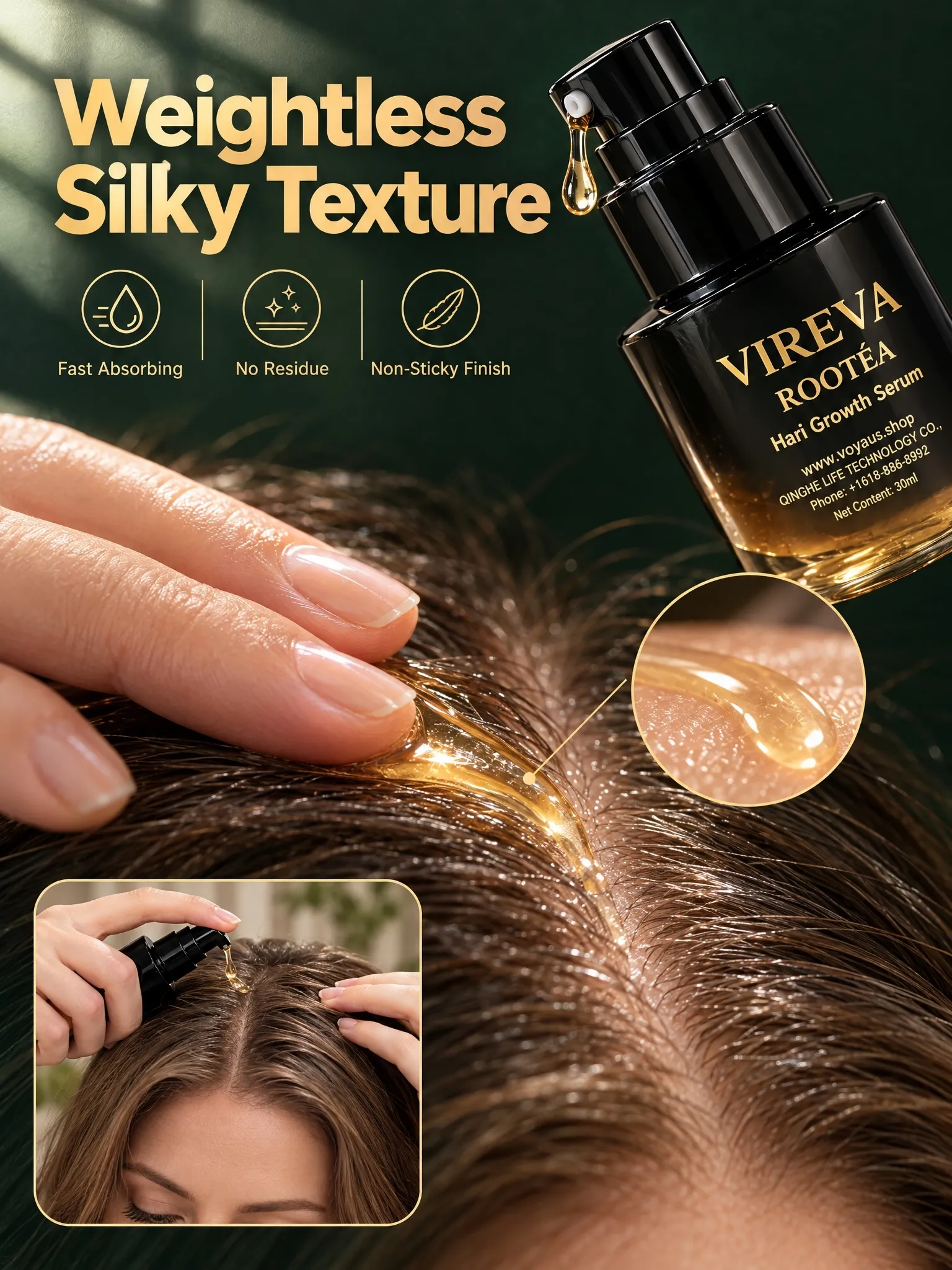 VIREVA ROOTÉA Hair Growth Serum – Scalp Care & Hair Strengthening Serum for Thinning Hair - Image 7